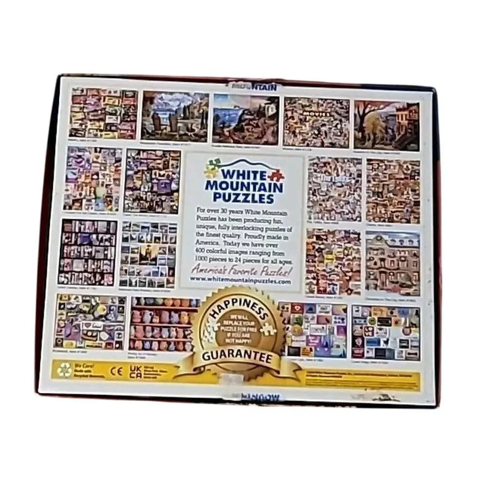 White Mountain FARMER'S MARKET 500 piece puzzle autumn fall COMPLETE